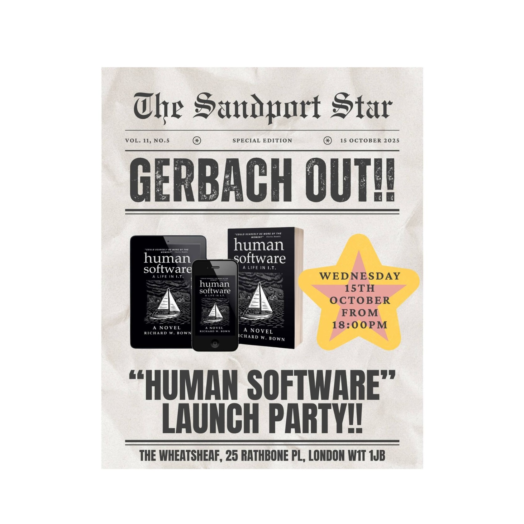 A Fun Little London Book Launch for "Human Software"