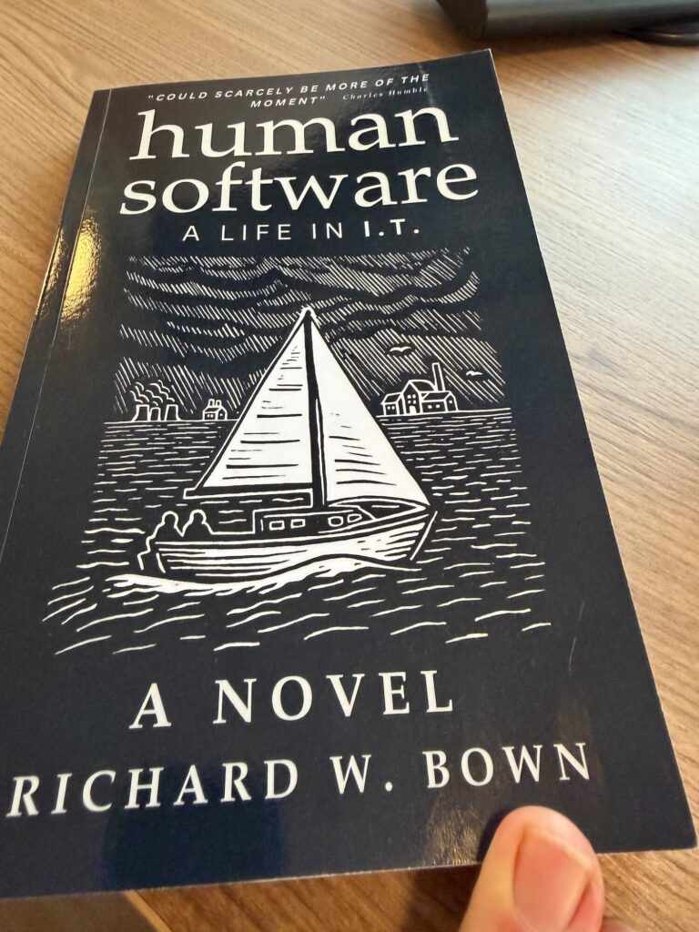 HUMAN SOFTWARE book on table